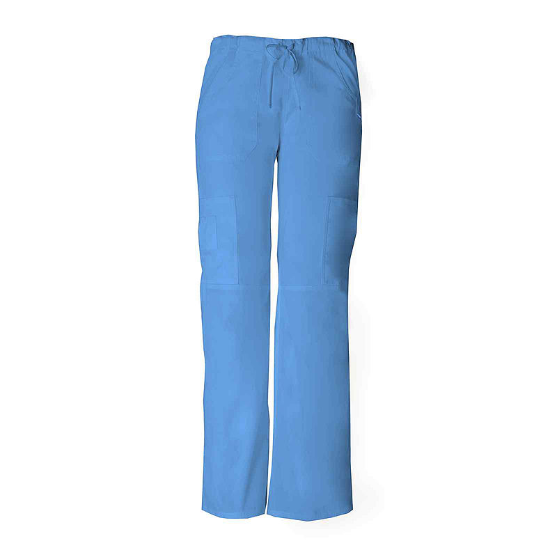 Dickies Eds Signature 85100 Junior'S Low-Rise Drawstring Cargo Scrub Pant- Plus, Womens, Size Xx-Large, Blue