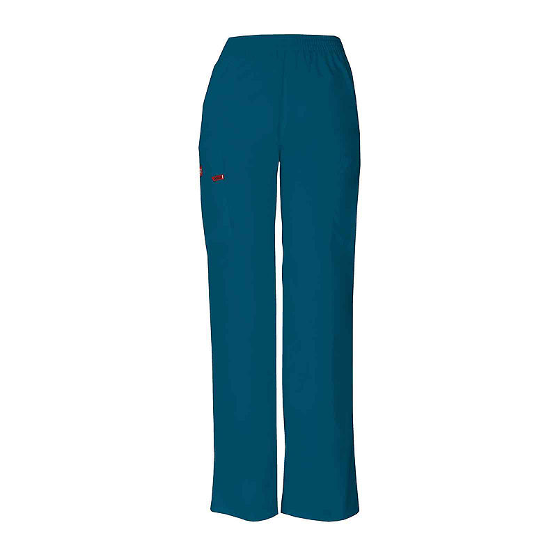 Dickies 86106 Womens Pull-On Scrub Pants-Petite & Petite Plus, Size Petite Small, Blue