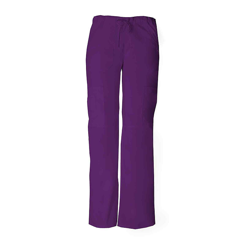 Dickies 85100 Eds Signature Womens Low-Rise Cargo Scrub Pants - Junior, Size Small, Purple