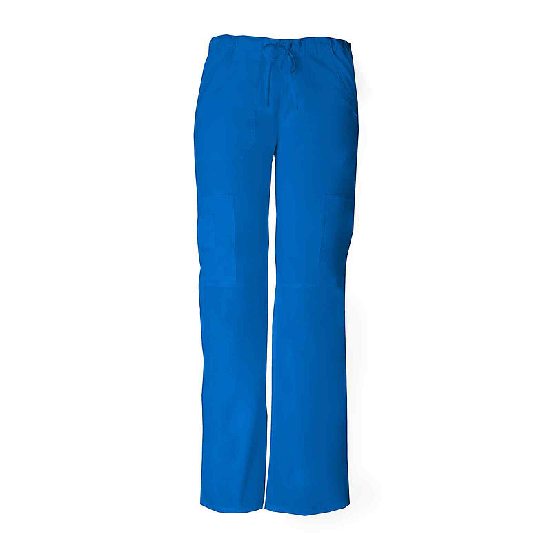 Dickies 85100 Eds Signature Womens Low-Rise Cargo Scrub Pants - Junior, Size Medium, Blue