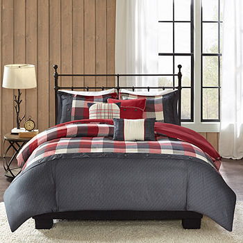 Madison Park Pioneer 6 Pc Herringbone Duvet Cover Set Jcpenney