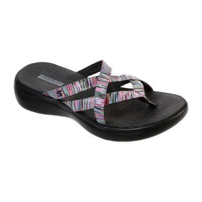 Skechers On The Go Lux Luvly Womens Footbed Sandals