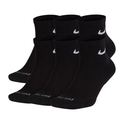 Nike mens socks cotton quarter 6 pairs