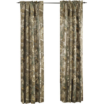 Realtree Xtra 2 Pack Camo Rod Pocket Curtain Panels