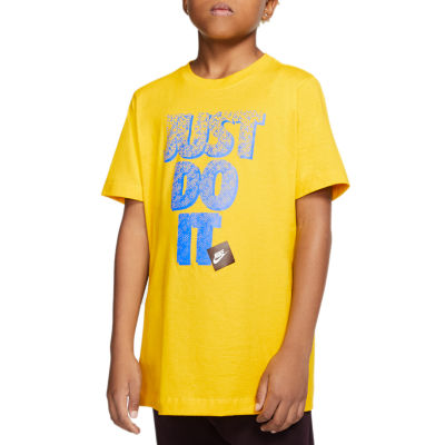 boys yellow nike shirt