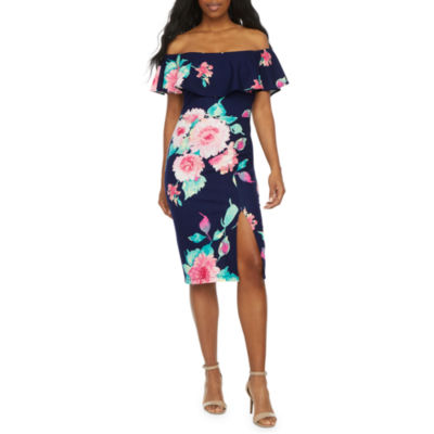 premier amour short sleeve lace sheath dress