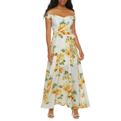 premier amour short sleeve maxi dress