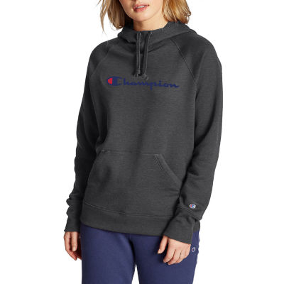 champion long sleeve fleece hoodie