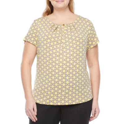 jcpenney yellow blouse