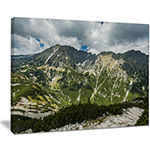 Designart Panoramic Vista Over Mountains Canvas Art