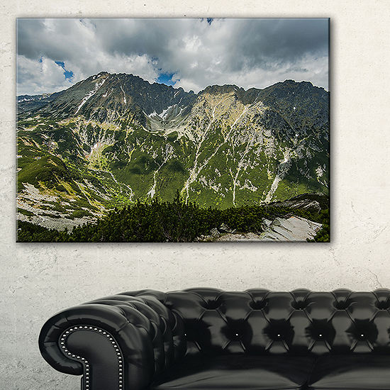 Designart Panoramic Vista Over Mountains Canvas Art