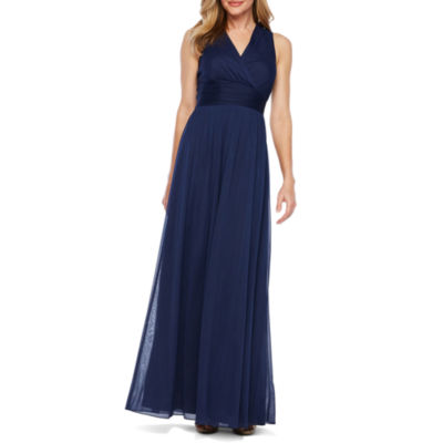 Onyx Sleeveless Evening Gown, Color: Navy - JCPenney
