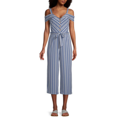jcpenney denim jumpsuit