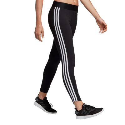 Adidas 3 Stripe Legging, Color: Black 