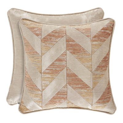 Queen Street Sussex Coral Square Throw Pillow Jcpenney