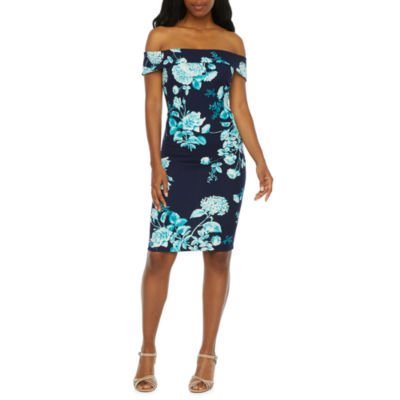 premier amour short sleeve sheath dress