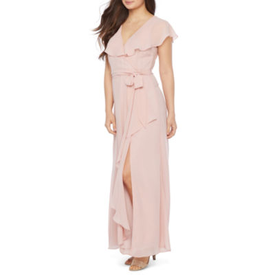 premier amour short sleeve maxi dress