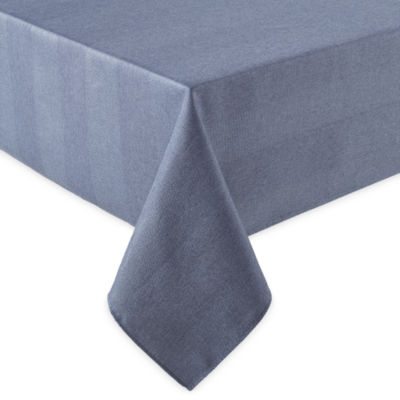 blue grey tablecloth