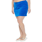 Juicy By Juicy Couture Womens High Rise A-Line Skirt-Plus