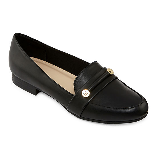 Liz Claiborne Womens Trish Loafers, Color: Black - JCPenney