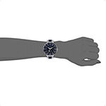 iTouch Connected for Men: Silver Case with Navy and Silver Metal Strap Hybrid Smartwatch (42mm) 50051S-51-J28