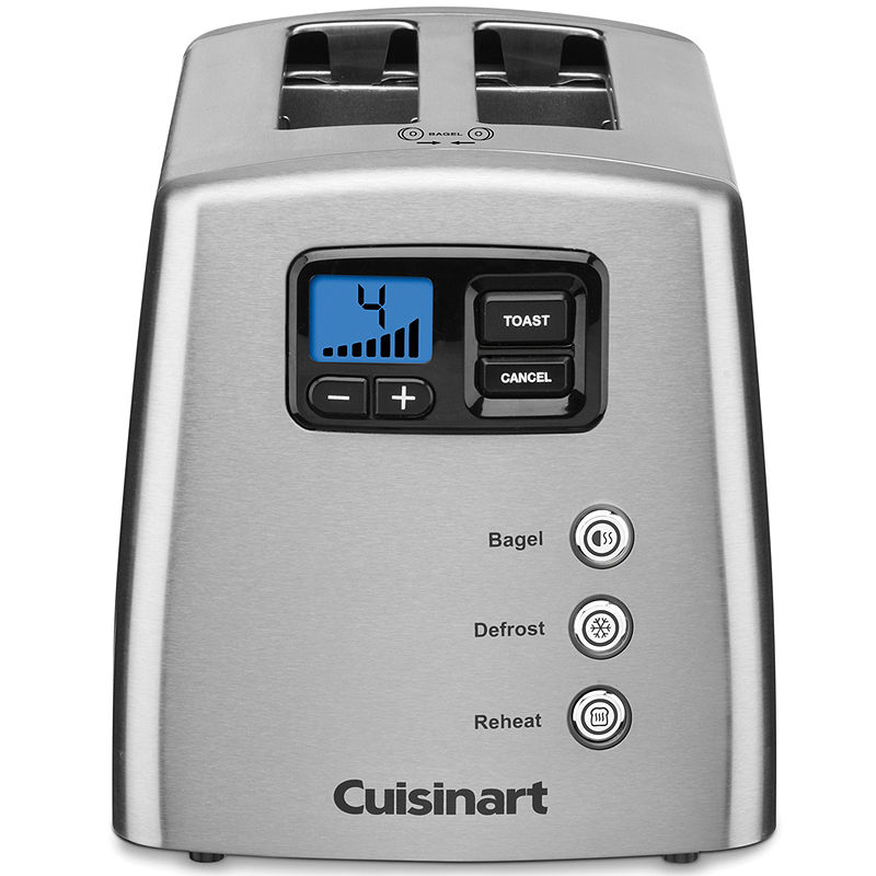 Cuisinart Cpt420 Countdown Leverless 2 Slice Toaster, Stainless Steel