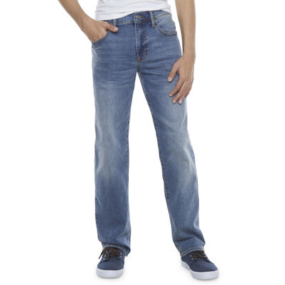 Arizona Mens Advance Flex 360 Relaxed Fit Jean, Color Lt Ocean Indigo