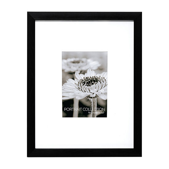 Enchante 10x13 Mat To 5x7 Black Gallery 1-Opening Wall Frame