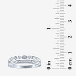 Limited Time Special! Womens 1/10 CT. T.W. Genuine White Diamond Sterling Silver Stackable Ring