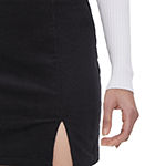 Forever 21 Juniors Womens Front Slit A-Line Skirt