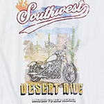 Forever 21 Womens Juniors Motorcycle Desert Ride Graphic T-Shirt