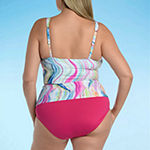 Mynah Plus Tankini Swimsuit Top, Bottoms, and Cover Up