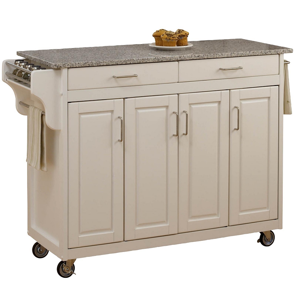 Create Your Own Large Kitchen Cart, White