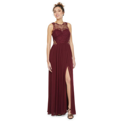 jcpenney burgundy prom dresses