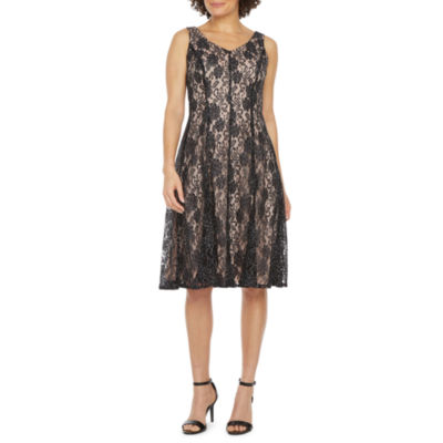 taylor floral fit and flare dress