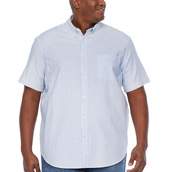 The Foundry Big & Tall Supply Co. Big and Tall Mens Short Sleeve Button ...