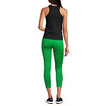 Sports Illustrated Womens Crew Neck Sleeveless Tank Top and 7/8 Ankle Leggings