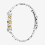 Bulova Mens Chronograph Diamond Accent Two Tone Stainless Steel Bracelet Watch 98d159