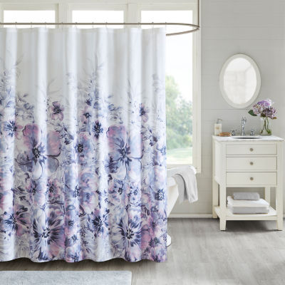 Madison Park Adella Floral Cotton Printed Shower Curtain Jcpenney