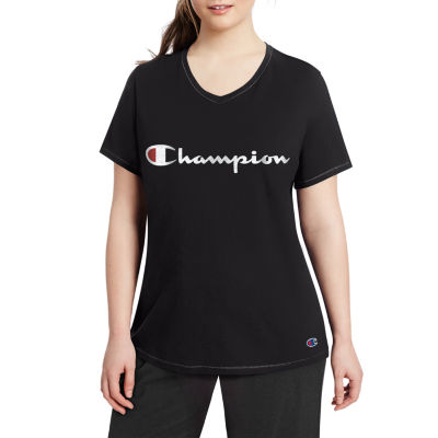 champion women's v neck t shirt