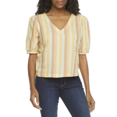 jcpenney yellow blouse