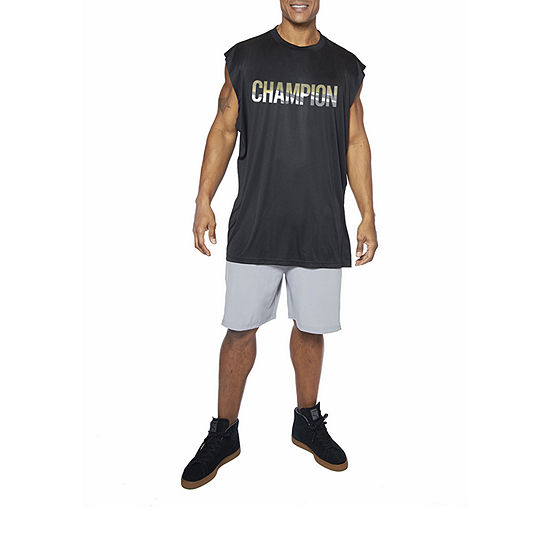 Champion Mens Round Neck Sleeveless Muscle T-Shirt Big and Tall
