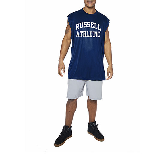 Russell Athletics Mens Round Neck Sleeveless Muscle T-Shirt Big and Tall