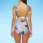 Sonnet Shores Timeless Womens Floral One Piece Swimsuit