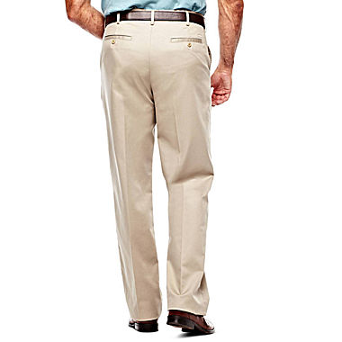 IZOD® Wrinkle-Resistant Flat-Front Twill Pants – Big & Tall - JCPenney