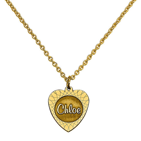Personalized Heart Name Pendant Necklace