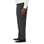 J.M. Haggar Premium Stretch Sharkskin  Classic Fit Flat Front Suit Pants - Big & Tall