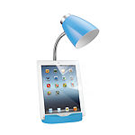Limelights Gooseneck Organizer Desk Lamp with iPad Tablet Stand Book Holder