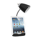 Limelights Gooseneck Organizer Desk Lamp with iPad Tablet Stand Book Holder and USB port