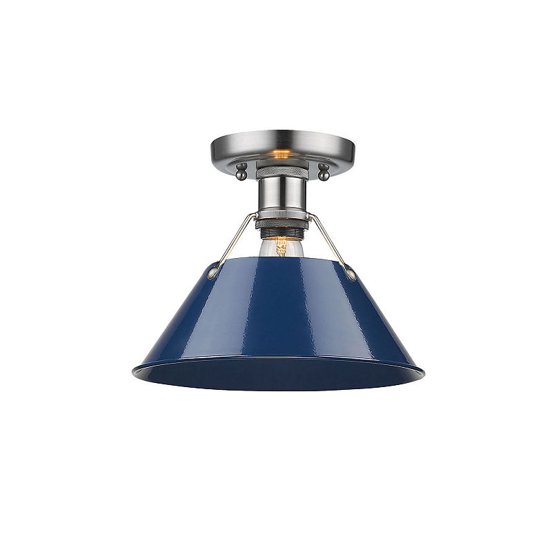 Orwell Flush Mount In Pewter, Silver